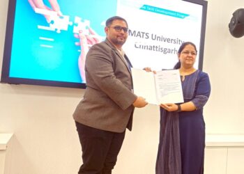 LOCAl NEWS : मैट्स विश्वविद्यालय और बॉश इंडिया फाउंडेशन के बीच MOU हस्ताक्षरित, LEAP कार्यक्रम के अंतर्गत छात्रों को मिलेगा 300 घंटे का ऑटोमोटिव स्किल प्रशिक्षण