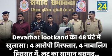 Devarhat lootkand का 48 घंटे में खुलासा: 4 आरोपी गिरफ्तार, 4 नाबालिग हिरासत में, लूट का सामान बरामद